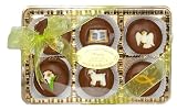 Easter Bible Themed Belgian Chocolate Covered Cream filled Chocolate Sandwich Cookies - Dark Chocolate 6pc