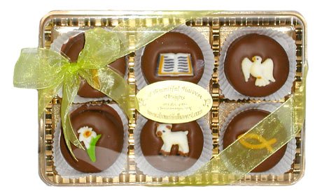 Easter Bible Themed Belgian Chocolate Covered Cream filled Chocolate Sandwich Cookies-... by A Bountiful Harvest