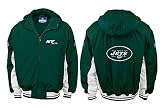 New York Jets NFL Official Full-Zip Midweight Jacket By Reebok