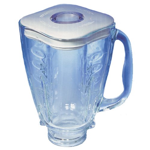 Oster 5 cup Clover Leaf glass blender jar with lid.