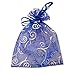 Blue/Silver Print 6 by 4.5 inches