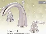 Kingston Brass KS2958DL 4 Inch -8 Inch Widespread Lavatory Faucet - Satin Nickel