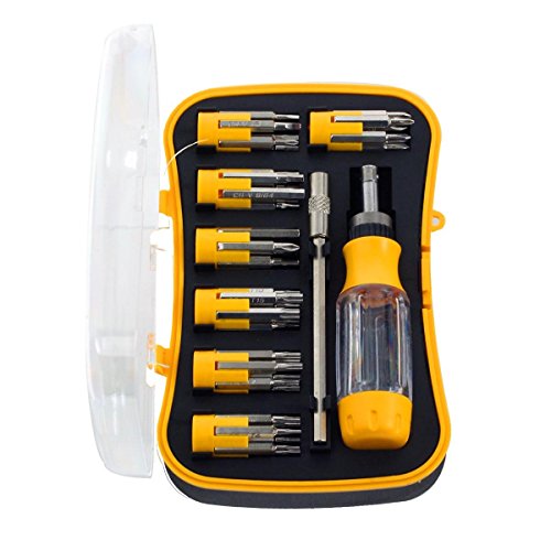 Premium 44pc Ratchet Precision Screwdriver Set - 42 Chrome Vanadium Bits