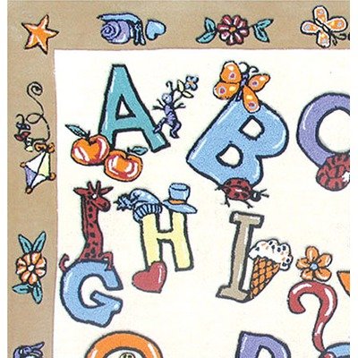 Kidz Image Alphabet Vanilla Kids Rug Size 66 x 910 Kidz Image Alphabet Vanilla Kids Rug Size 66 x 910