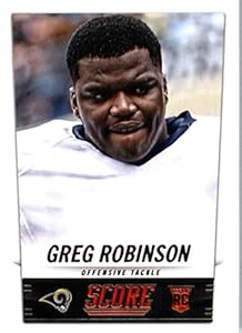 2014 Score ENCASED Football Card #370 Greg Robinson - St. Louis Rams NFL Rookie Card