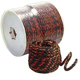 Buy 3 8 x 50' Black Orange All Purpose Poly Rope by Generic