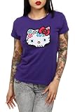 Hello Kitty Purple Dia De Los Muertos Girls T-Shirt Plus Size