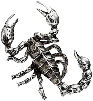 OUDUO Men's Constellation Brooch Scorpion Pin Jewelry Black