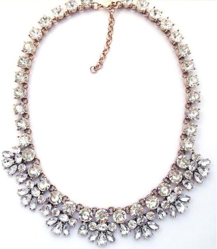 TQ Fashion 2014 New design lady gorgeous bib statement bling crystal luxury necklace collar