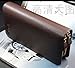 Big Mango Multi-purpose Fashion Long Business Style Small Cell Pattern Cellphone Leather Purse Bag and Big Clutch Two Zipper Wallet with Inner Multiple Card Holders and Adjustable Strap for Apple Iphone 4 4s Iphone 5 5s 5c Samsung Galaxy S4 S3 HTC Blackberry MP3 Key Photo Money Credentials (Coffee)