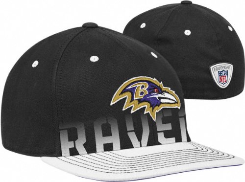 Baltimore Ravens Reebok 2010 Sideline Player Flat Brim Flex Fit Hat
