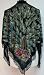 Beaded Peacock Silk Velvet Shawl - Choice of Turquoise, Aqua, Black, Red, Burgundy, Purple, Olive, Chocolate, Magenta