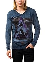 BIAGGIO Camiseta Manga Larga (Azul Marino)