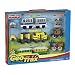 GeoTrax Rail and Road System - Train Vehicle Gift Set with the Most Confused (Woohoo and Opie), Crabbiest (Cranks and Mr. Cross), Busiest (Screech and Skip) and Friendliest (Chatty, Chirpy and Sally) Team from Geo Trax