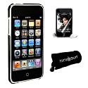 (6 Color Option) iPod Touch 3rd Generation 3G clear crystal / rubber hard snap on case with 3rd Gen screen protector and Mp4 pouch
