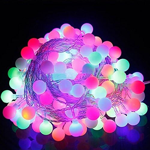 AOHAO LED Solar Powered String Lights, 8 Work Modes , 16.5 Feet 40 LED Acrylic Crystal Ball Copper Wire Lighting Decoration for Patio ,Garden ,Wedding,Party,Bedroom (Colorful)
