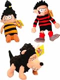 Gnashers, Dennis the Menace & Bea Beano Bash street kids bean filled soft toy