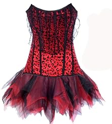 Nylon/Spandex Corset   Waistline  Dress With a Ribbon 