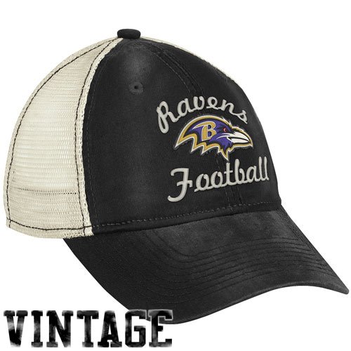 NFL Women's Fan Gear Classic Slouch Mesh Back Hat - EQ60W (Baltimore Ravens, One Size Fits All)