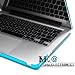 IVEA AQUA BLUE Crystal Clip on See Thru Hard Case Cover for New Macbook Pro 13" 13.3" Inch Aluminum Unibody image 3
