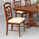 Lifestyle California 21-805 Coloma Scroll Back Side Chair with Upholstered Seat
