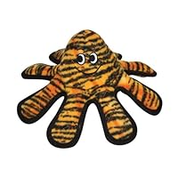 Tuffy's Mega Creature Small Octopus Dog Toy, Tiger Print