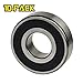 10-PACK Jeremywell® 608 2RS, 8x22x7mm, Rubber Sealed Deep Groove Ball Bearing
