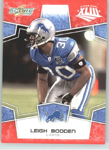 2008 Donruss / Score Limited Edition Super Bowl XLIII # 75 Leigh Bodden - Cleveland Browns - NFL Trading Card in a Prorective Screw Down Display Case