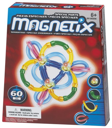 Childrens Toyshop  Toys : Magnetix Special Parts 60-piece set with Flexors X1
