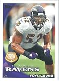 2010 Topps NFL Football Card # 25 Ray Lewis AP - Baltimore Ravens (All Pro) NFL Trading Card in a Protective ScrewDown Case!