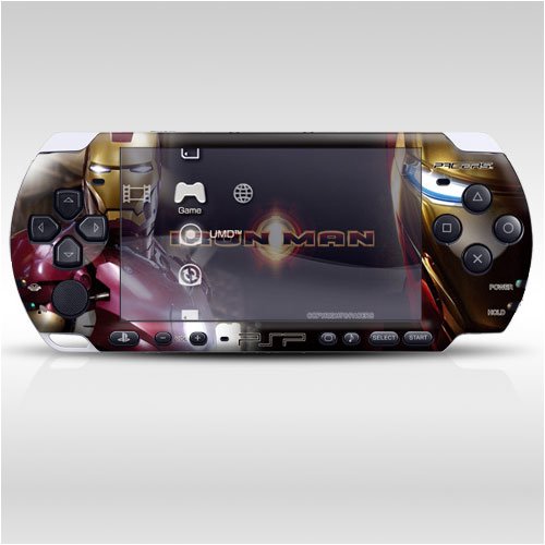 Iron Man Decorative Protector Skin Decal Sticker for PSP-3000, Item No.0858-66