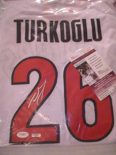 HEDU TURKOGLU SIGNED AUTOGRAPHED TORONTO RAPTORS JERSEY JSA