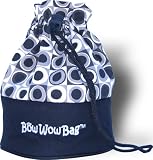 Pet Supplies : Bow Wow Bag, A Walking Dog's Tote, Black Retro, Large (for Dogs over 25 lbs)