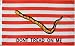 1st Navy Jack Flag - 3 foot by 5 foot Polyester (NEW)
