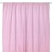 Tadpoles Classics Set of 2 Gingham Rod Pocket Curtain Panels, Pink