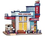 Lemax Plymouth Corners Village Collection Plymouth Bus Station #85741