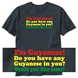 T-Shirt Black  I Am Guyanese  Guyana Country