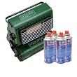 NEW Portable Gas Camping/Fishing Heater + 4 Canisters