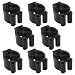 Large Black Rounded Cue Clips