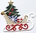 Christmas Sleigh Iron on Embroidered Patch
