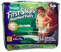 Pampers Easy Ups Training Pants, Size 1T-2T, Jumbo Pack, 34 Training Pants