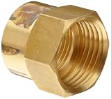 51X9BlMXKVL. SL160  Anderson Metals Brass Garden Hose Fitting, Connector, 3/4 Female Hose ID x 3/4 Female Pipe