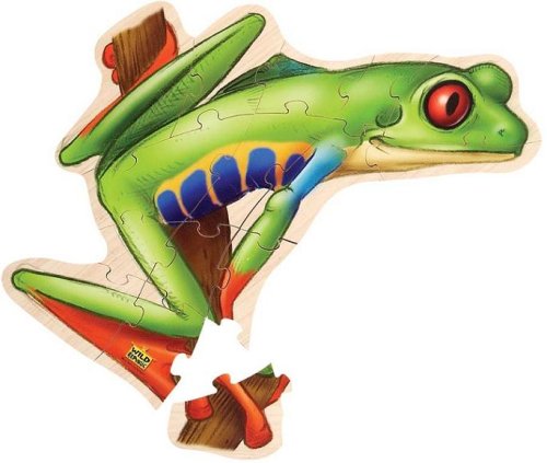 51X9C3JFvnL Red Eyed Tree Frog Wooden Floor Puzzle