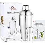 Martini & Cocktail Shaker Set, Premium Stainless Steel No Mess Built In Strainer, Mix Like a Pro
