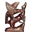 Animal Statues Wood Carving Figurines (wsculp077)