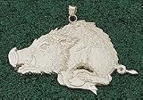 Arkansas Razorbacks Giant 2 1/2 W x 1 1/2 H Running Razorback Pendant - 14KT Gold Jewelry