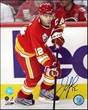 Jarome Iginla Calgary Flames Autographed/Hand Signed 8X10 Retro 30Th Anniversary