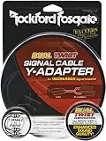 Rockford Fosgate RFITY-1F Y Adapter 2 Male to 1 Female Signal Cable