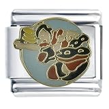 Sport Freestyle Rollerblader Italian Charm Bracelet