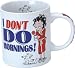 Betty Boob I Don't Do Mornings Coffee Mug